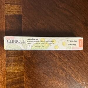 Clinique Even Better All-Over Base + Color Corrector Primer Peach .2 oz …